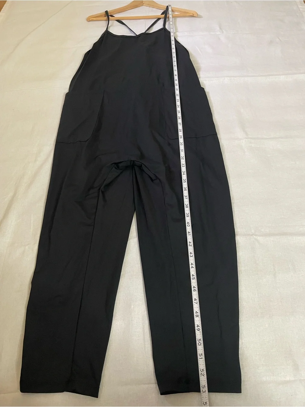 Halara Black relaxed spaghetti straps Pocket Jumpsuit